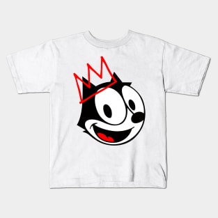 The Cat With Crown Kids T-Shirt